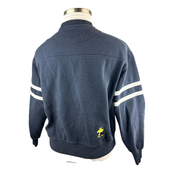 Coach X Peanuts Snoopy Lights Crewneck Oversized Sweatshirt Navy Blue Women's XS - Picture 13 of 14